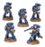 Infernus Space Marine Mono Pose Warhammer 40k Cartela 5 Mini