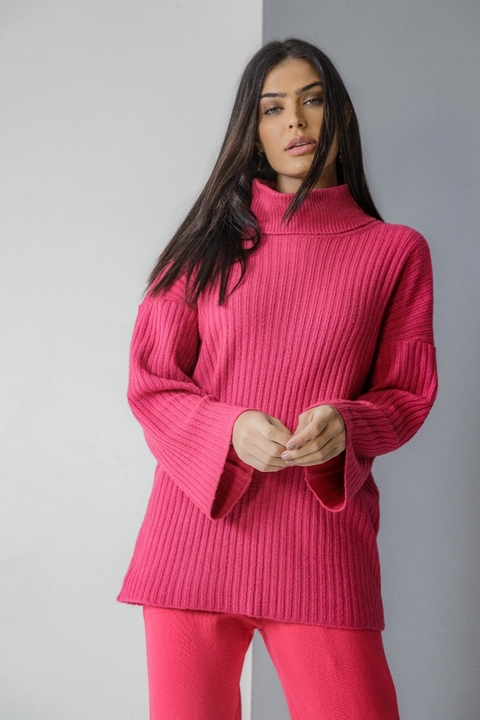 Blusa ampla canelada