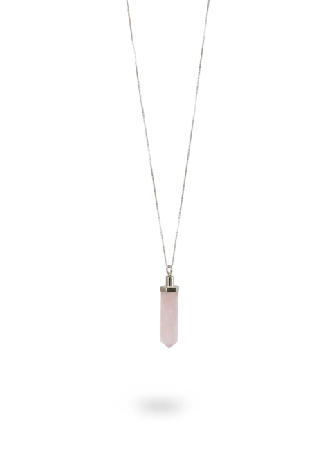 Colar Joana | Difusor em Quartzo Rosa - comprar online