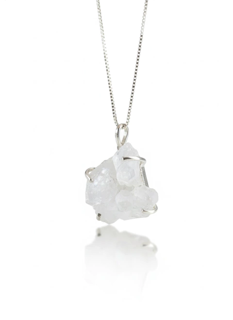 Colar Lira | Cristal de Quartzo Bruto - comprar online