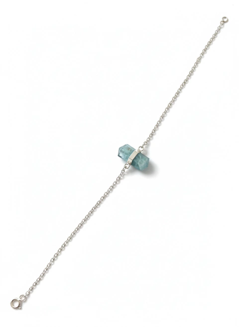 Pulseira Malu com Biponta | Água Marinha