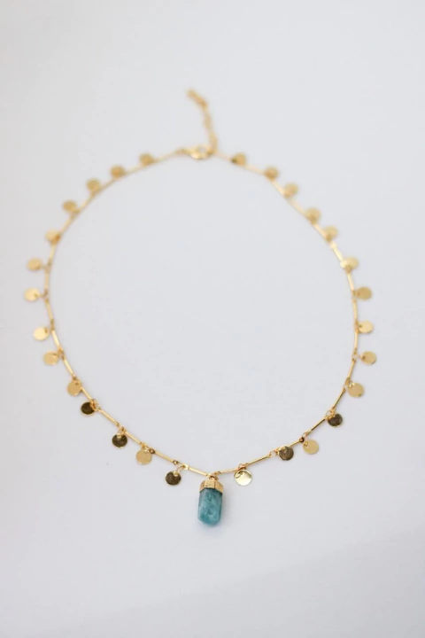 Colar Alma | Água Marinha