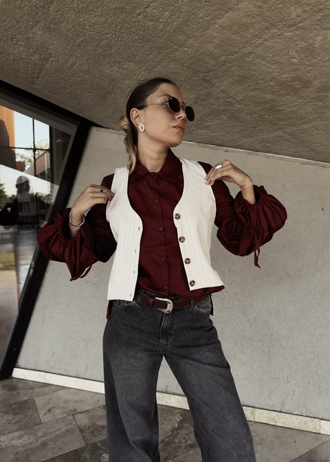 Chaleco indian- crudo - comprar online