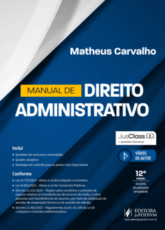 MANUAL DE DIREITO ADMINISTRATIVO (2024)