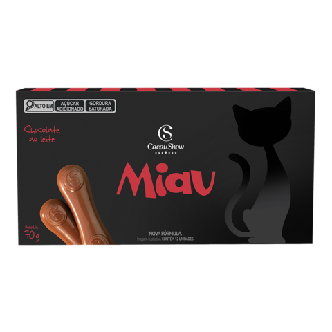 Tablete Miau de Chocolate ao Leite 70g - comprar online