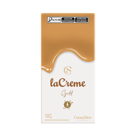 Tablete laCreme Gold de Chocolate Branco 100g
