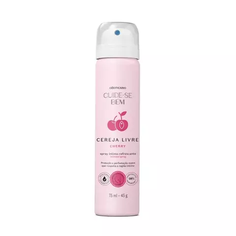 Spray íntimo Refrescante Cuide-se Bem Cereja Livre 75ml - comprar online