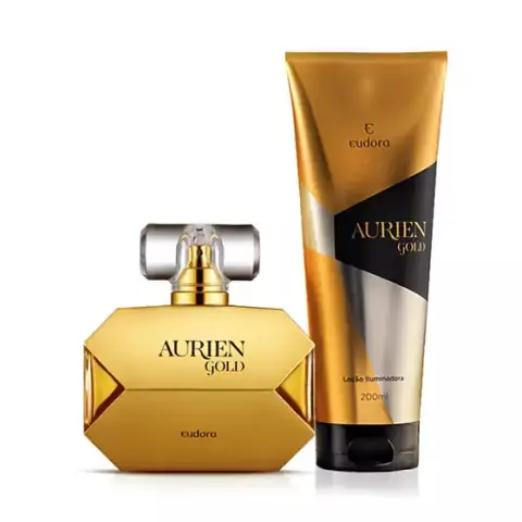 Kit Aurien Gold Colônia Desodorante + Loção Iluminadora