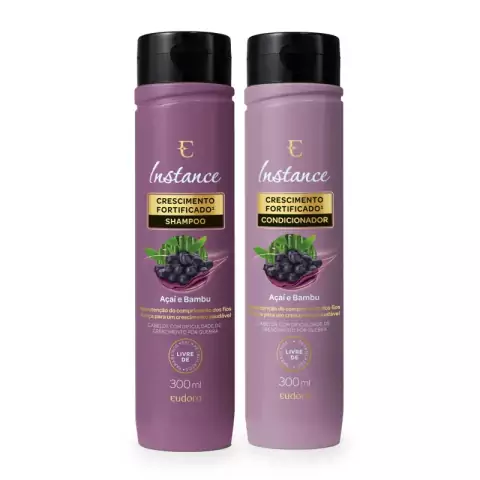 Combo Instance Açaí e Bambu: Shampoo 300ml + Condicionador 300ml