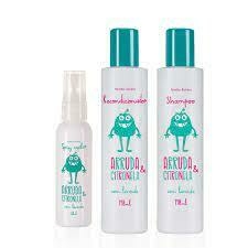 Kit Xô Piolho Com Shampoo E Condicionador E Spray Capilar