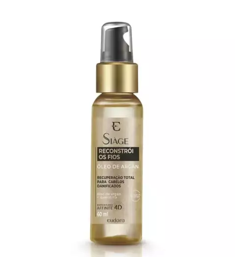 Óleo De Argan Siàge Reconstrói Os Fios 60ml