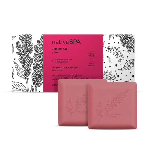 Sabonete em Barra Nativa SPA Ameixa 2 unidades de 90g