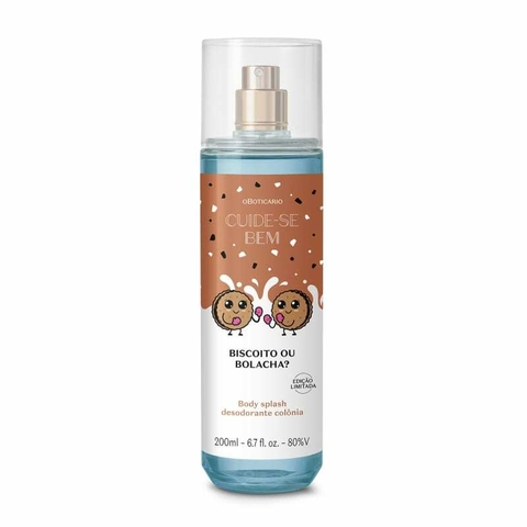 Body Splash Desodorante Colônia Cuide-se Bem Biscoito ou Bolacha 200ml