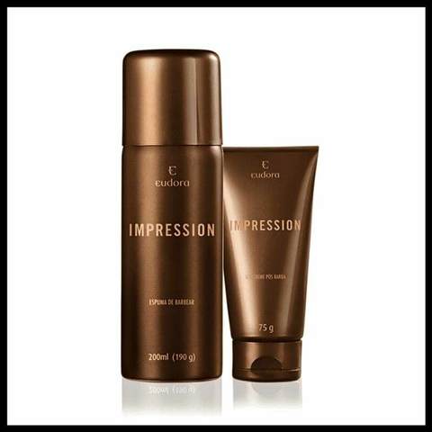 Kit Barba Impression Espuma de Barbear + Gel Pós Barba