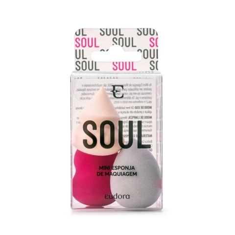 Kit Mini Esponjas de Maquiagem Eudora Soul