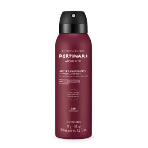 Desodorante Antitranspirante Aerossol Portinari Absoluto 75g/125ml