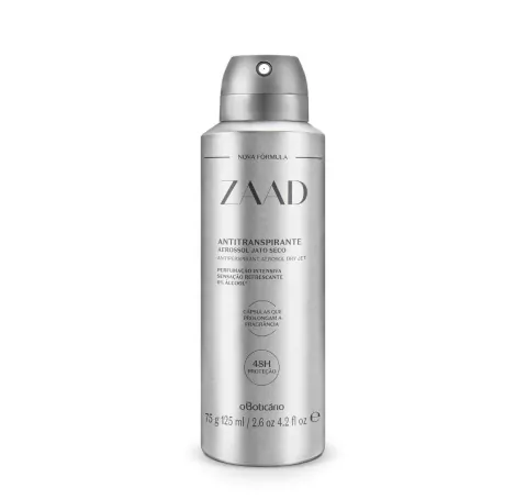 Desodorante Antitranspirante Aerossol Zaad 75g/125ml