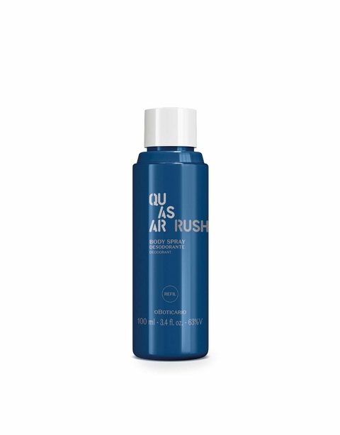 Refil Body Spray Quasar Rush Desodorante 100ml