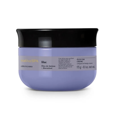 Óleo Em Creme Corporal Nativa Spa Lilac 175g