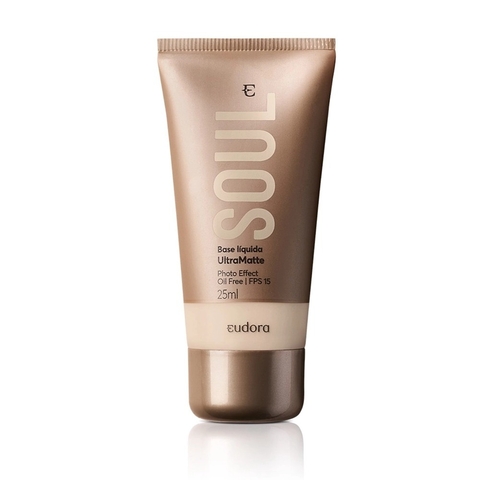 Eudora Soul Ultra Matte Cor 00 - Base Líquida 25ml Eudora