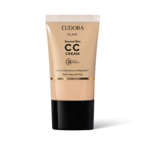 CC Cream Eudora Glam Second Skin Cor 10 30ml - comprar online