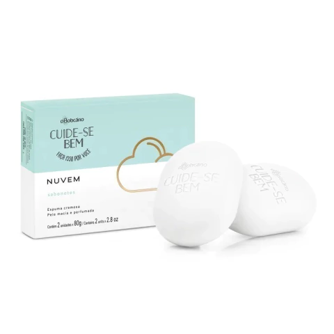 Sabonete em Barra Cuide-se Bem Nuvem, 2 unidades de 80g cada