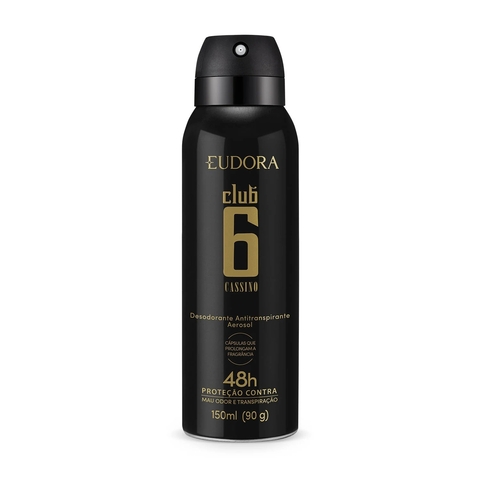 Desodorante Antitranspirante Aerosol Club 6 Cassino 150ml/90g - comprar online