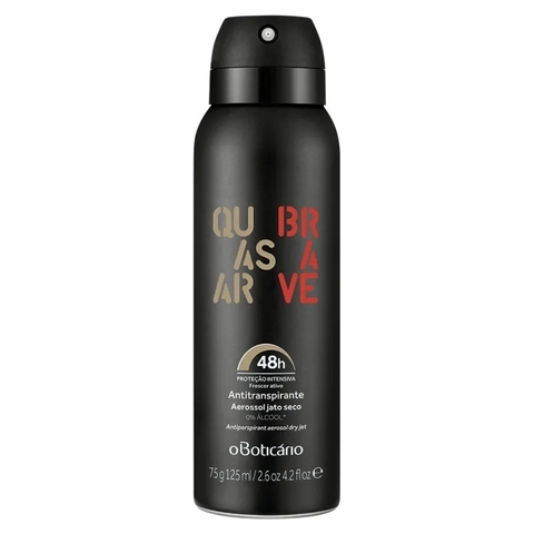 Desodorante Antitranspirante Aerossol Quasar Brave 75g/125ml