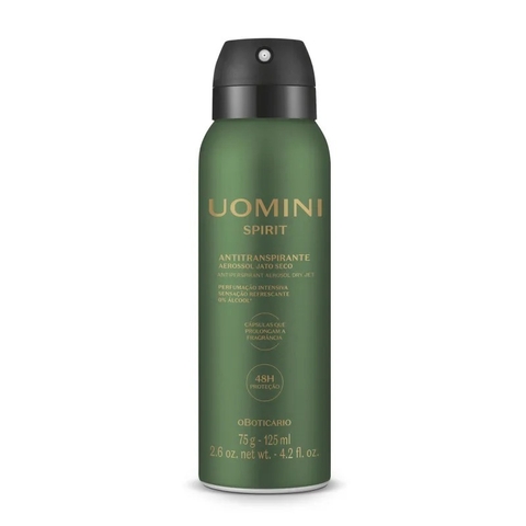 Desodorante Antitranspirante Aerossol Uomini Spirit 75g/125ml