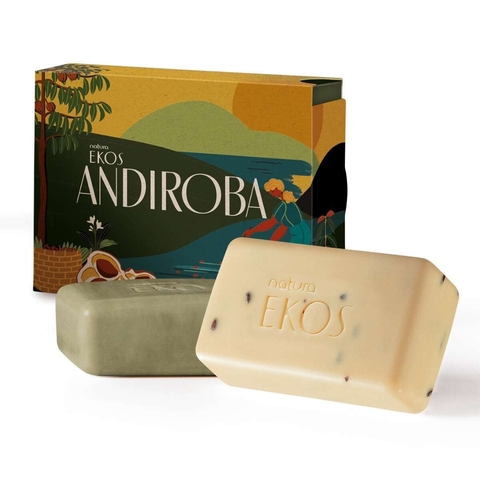 Sabonete em Barra Puro Vegetal Cremoso e Esfoliante Ekos Andiroba