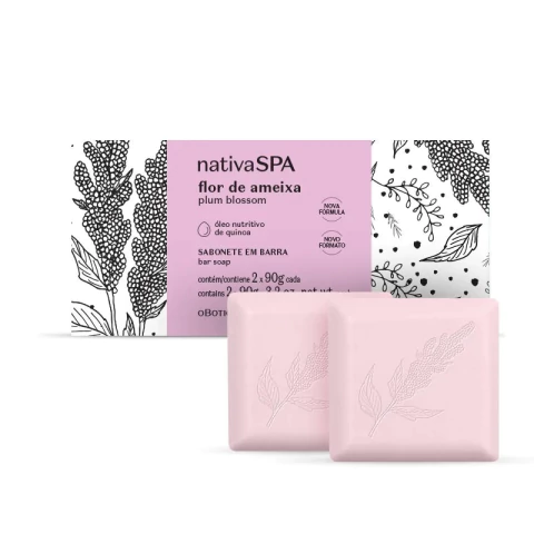 Sabonete em Barra Flor de Ameixa 2 unidades 90g cada