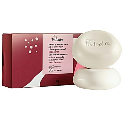Sabonete Natura Tododia 2 Unidades De 90g - Cereja E Avelã