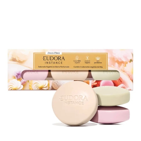 Kit Sabonete em Barra Vegetal Instance doces finos