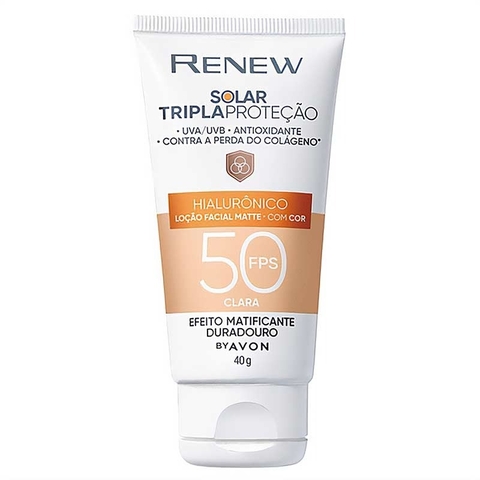 Protetor Solar Renew Com Cor Clara Fps 50