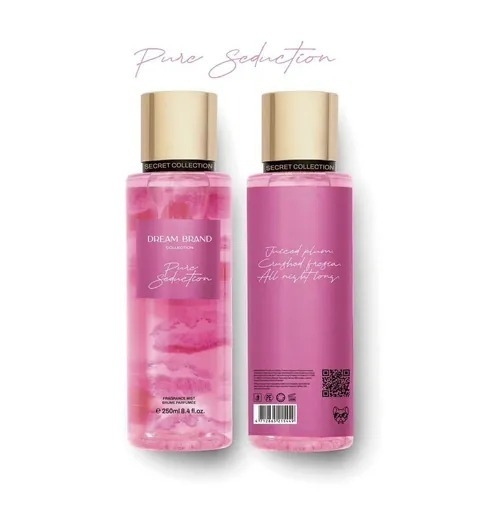 Body Splash Dream Brand Collection Pure Seduction 250ml – Inspiração Victoria´s Secret - comprar online