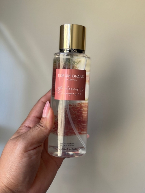 Body Splash Dream Brand Collection Strawberry e Champagne 250ml – Inspiração Victoria´s Secret