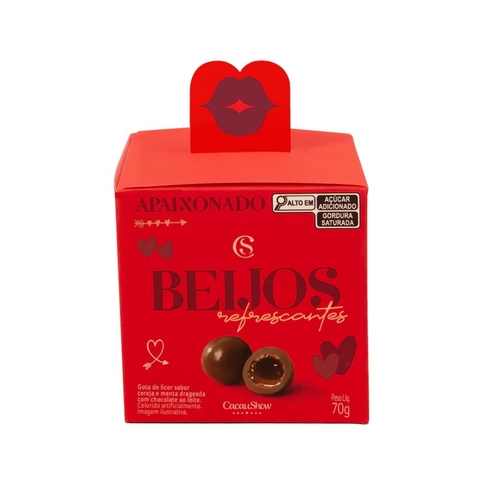 Mini cubo drageados cereja refrescante 70g