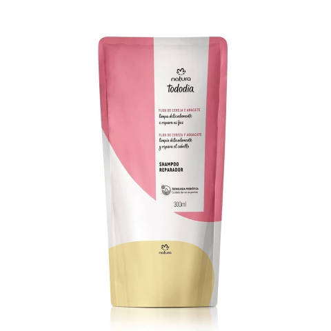 Refil Shampoo Reparador Tododia Flor de Cereja e Abacate 300ml