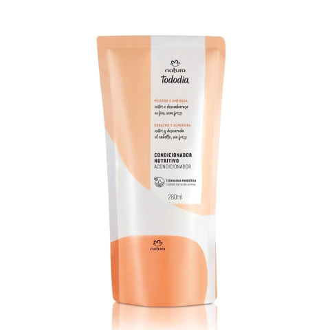Refil Condicionador Nutritivo Tododia Pêssego e Amêndoa 300ml