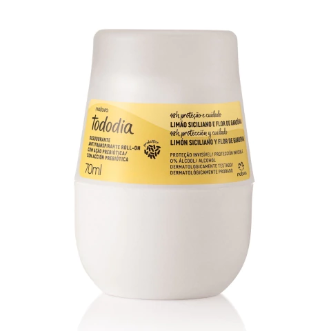 Desodorante Rollon Tododia Limão Siciliano e Flor de Gardênia 70ml