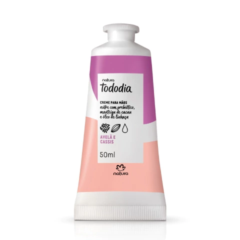 Creme Nutritivo para Mãos Tododia Avelã e Cassis 50ml