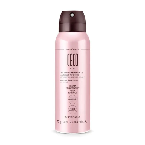 Desodorante Antitranspirante Aerosol Egeo Choc 75g/125ml - comprar online