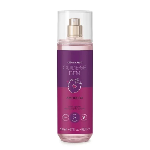 Body Splash Desodorante Colônia Cuide-se Bem Amoruda 200ml