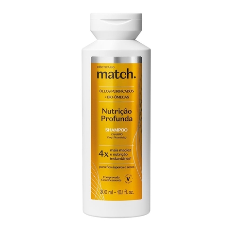 Shampoo capilar match nutrição profunda 300ml