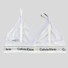 Imagem do Top Calvin Klein triângulo modern cotton alça fina regulável algodão c/elastano