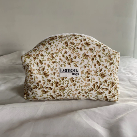 Necessaire Box - Floral Marrom