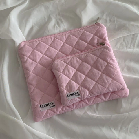 Slim matelassê rosa