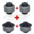 KIT 4 BUCHAS BANDEJA SUSPENSÃO DIANTEIRA PEUGEOT 307, 308, 408 / CITROEN C4 PALLAS, C4 LOUNGE, C4 VTR, C4 HB