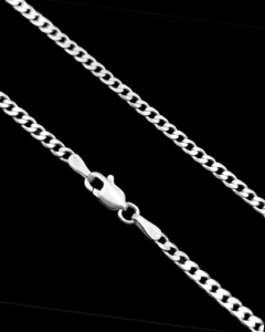 Corrente Grumet 2mm x 70cm - Prata 925