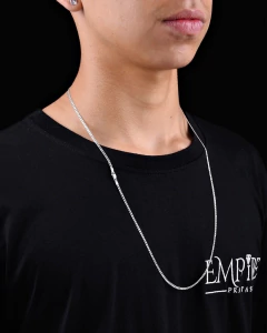 Corrente Grumet 2mm x 70cm - Prata 925 na internet